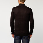 Quarter-Zip Sweater // Black (2XL)