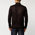 Long Sleeve Zip Sweater // Black (S)
