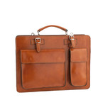 Multi-Pocket Briefcase // Honey