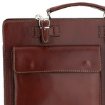 Multi-Pocket Briefcase // Brown