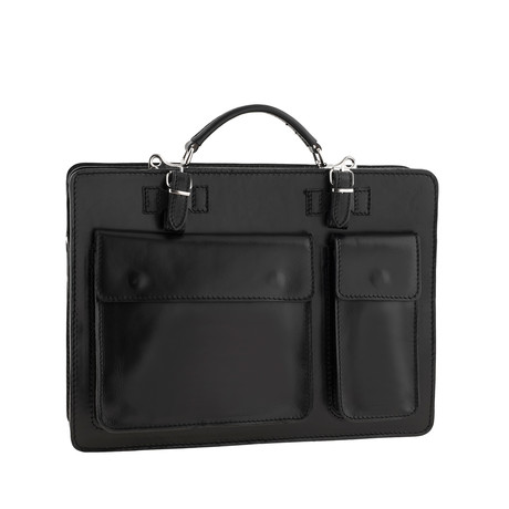 Multi-Pocket Briefcase // Black