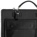 Multi-Pocket Briefcase // Black