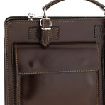 Multi-Pocket Briefcase // Dark Brown