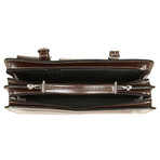 Multi-Pocket Briefcase // Dark Brown