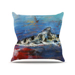 Sea Leopard Throw Pillow (16" x 16")