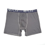 Microfiber Performance Underwear // Grey + Navy Check // Pack of 3 (M)