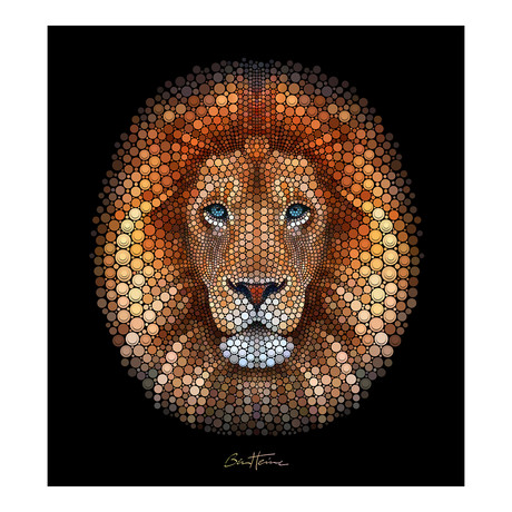 Lion (14"W x 15"H)