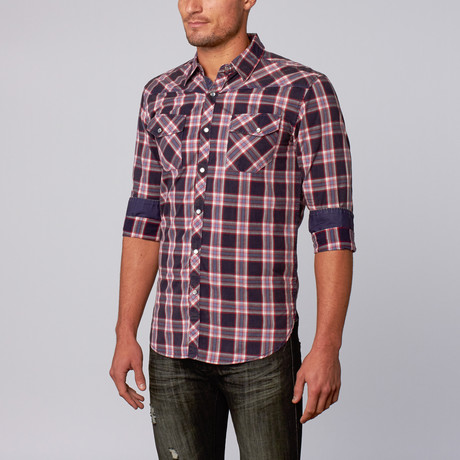 Ilicit Button-Up Shirt // Navy (S)