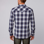 Parallel Button-Up Shirt // Navy (S)