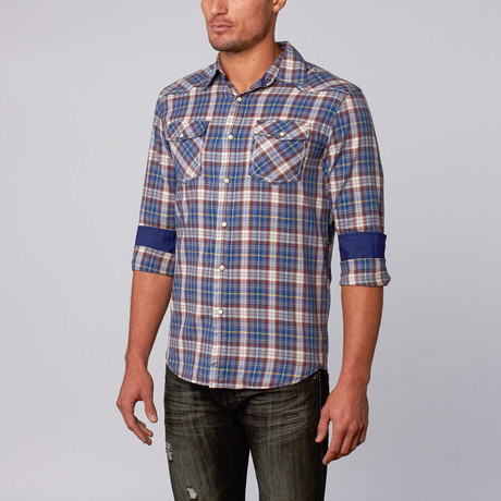 Niles Button-Up Shirt // Blue (S)