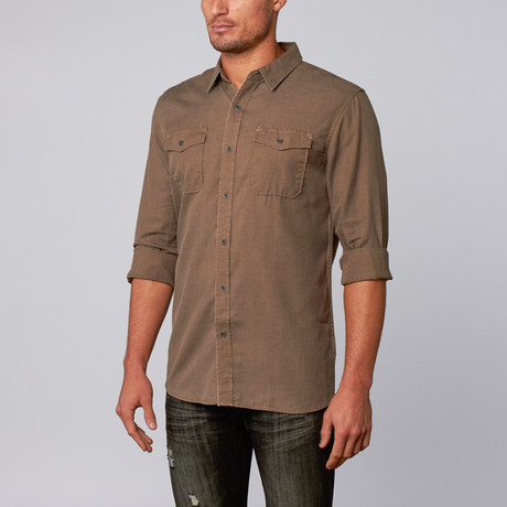 Mack Button-Up Shirt // Military Olive (S)