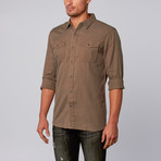 Mack Button-Up Shirt // Military Olive (M)