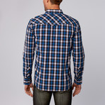 Indigo Star // Slack Plaid Shirt // Blue (M)