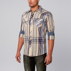 Benton Snap-Up Shirt // Khaki (L)