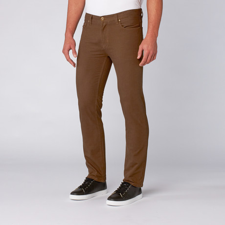 Owen Slim Straight 5-Pocket Jean // Dark Olive (29WX30L)