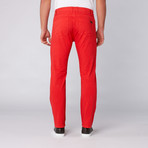 Owen Slim Straight 5-Pocket Jean // Red (32WX32L)