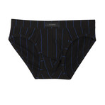High Tech Cotton Brief // Black + Blue (S)