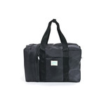 Shrine Overnight Duffel // Diamond Press (Black/Teal)