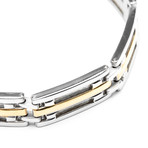 Gold Plated Center Stainless Steel Bracelet