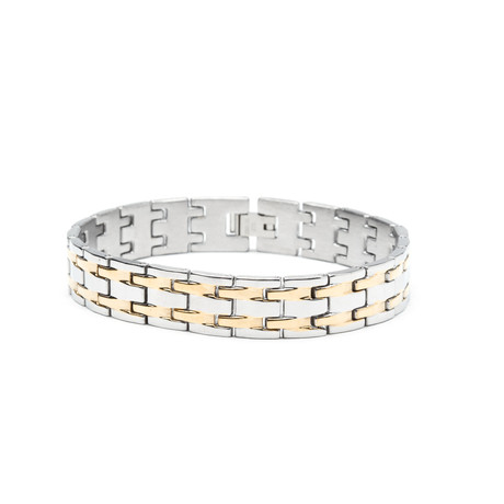 Gold Plated High Polished Bracelet // European Design