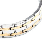 Gold Plated High Polished Bracelet // European Design