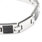 Synthetic Carbon Fiber Design Bracelet