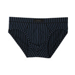 High Tech Cotton Brief // Black + Scarlet Sage (S)