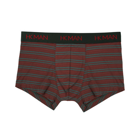Echo Stripe Trunk  // Scarlet Sage + Castle Rock (S)