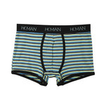 Bold Stripe Trunk // Black + Green + White (S)