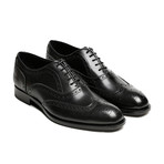 Leather Wing Cap Oxford // Black (Euro: 42)
