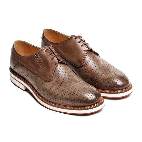 Plain Leather Derby // Taupe (Euro: 40)