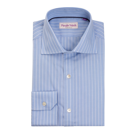 Christopher Button-Up Shirt // Blue + White Stripes (US: 15.5R)