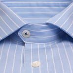 Christopher Button-Up Shirt // Blue + White Stripes (US: 15.5R)