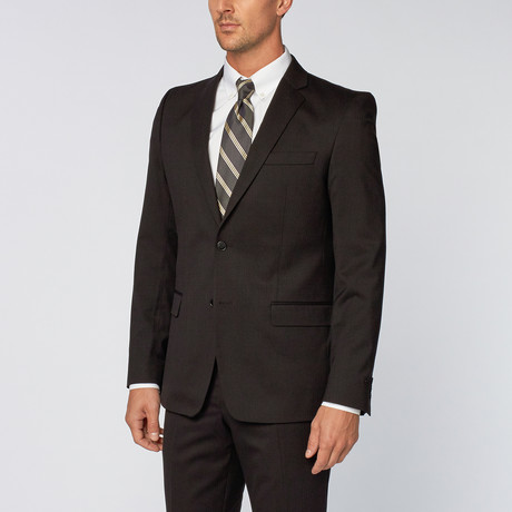 Shadow Pinstripe Suit // Steel Black (US: 46R)