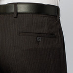 Versace Collection // Pinstripe Suit // Black (Euro: 46R)
