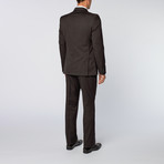 Thin Pinstripe Suit // Black (Euro: 50R)