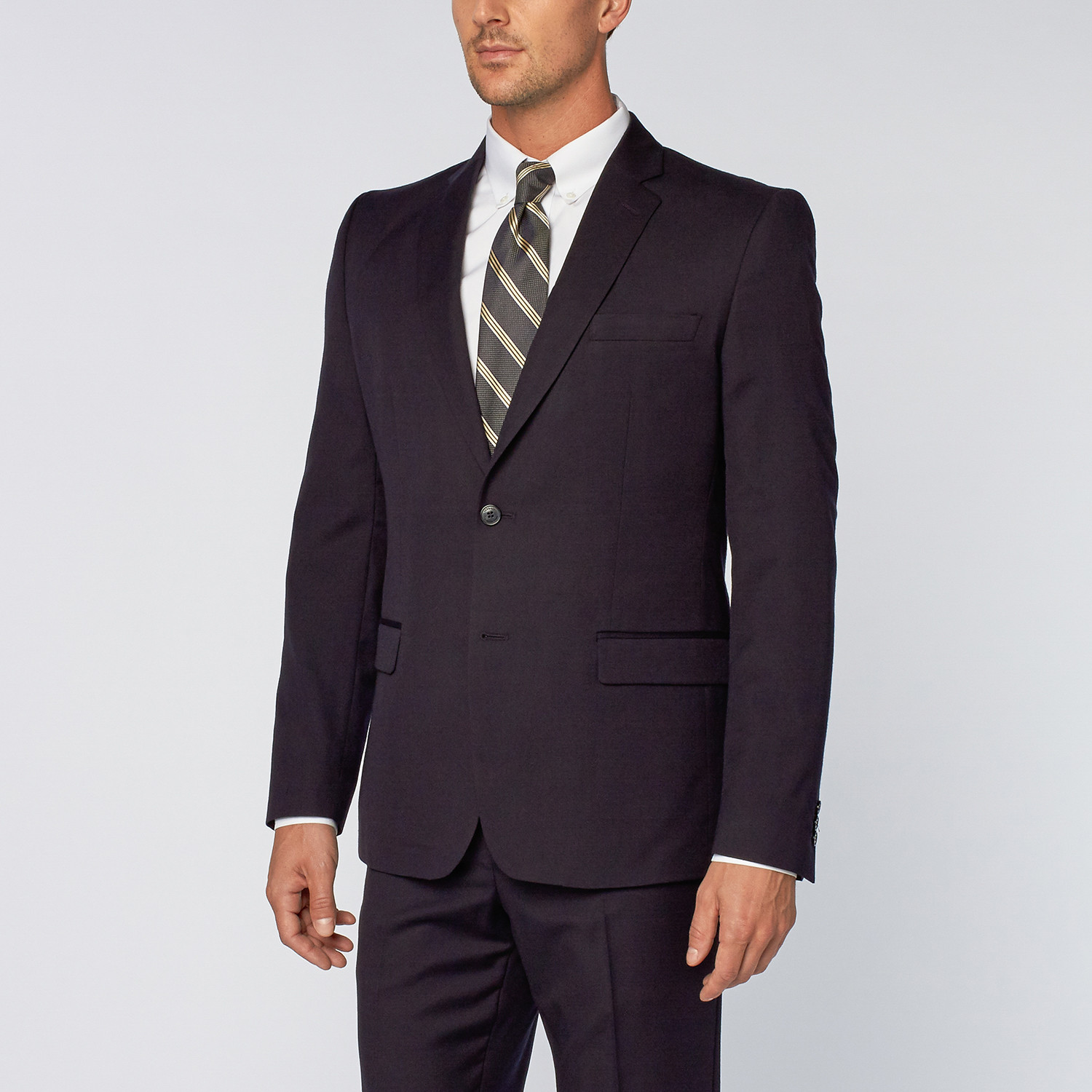 Versace Collection // Two-Piece Notch Lapel Suit // Navy (Euro: 46R ...