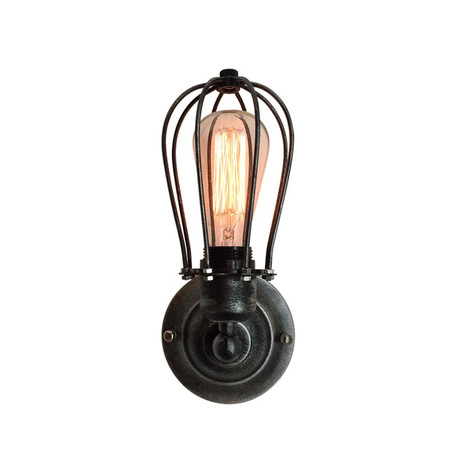 Industrial Cage Light Wall Sconce