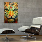 Tiger (16"W x 24"H x 1.5"D // Stretched Canvas)