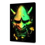 Hannya Mask // Stretched Canvas (24"W x 16"H x 1.5"D)