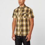 Lyle Plaid Short Sleeve Shirt // Olive (M)