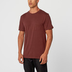 Pudz Short-Sleeve Shirt // Dark Burgundy (M)