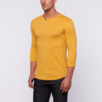 Frantic 3/4 Sleeve Shirt // Light Mustard (XL)