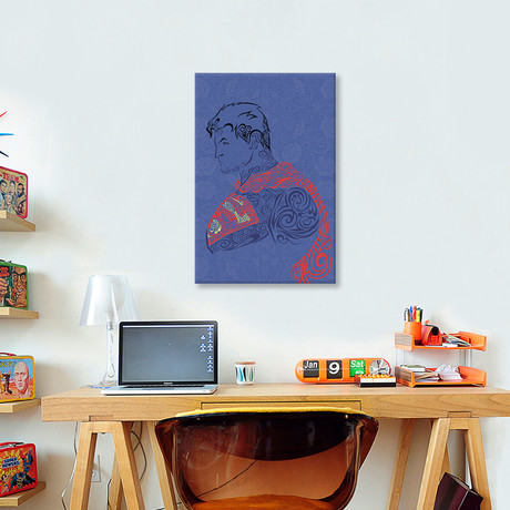 The Man of Blue Steel // 5by5collective (18"W x 26"H x 0.75"D)