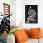 The Dark Night Shrouded in Black // 5by5collective (18"W x 26"H x 0.75"D)