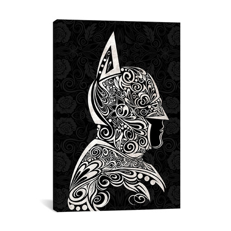 The Dark Night Shrouded in Black // 5by5collective (18"W x 26"H x 0.75"D)