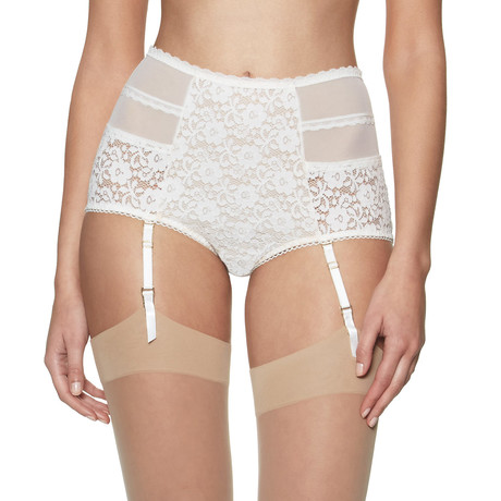 Fanciful Retro Brief // Calla White (XS)