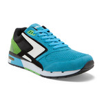 Fusion // Cyan Blue + Black + Green Flash (US: 10.5)
