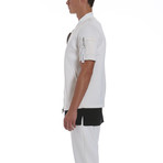 Short Sleeve MA-1 Bomber // White (L)