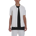 Short Sleeve MA-1 Bomber // White (L)